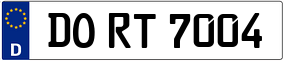 Trailer License Plate